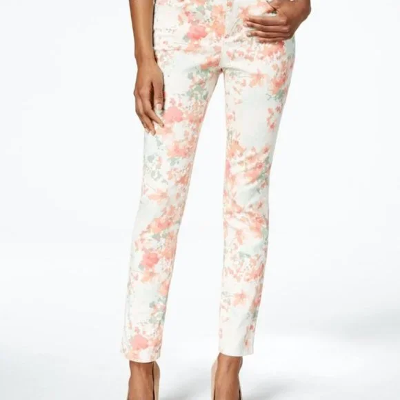📤Slimming skinny ankle floral jeans, Bristol - Picture 11 of 11